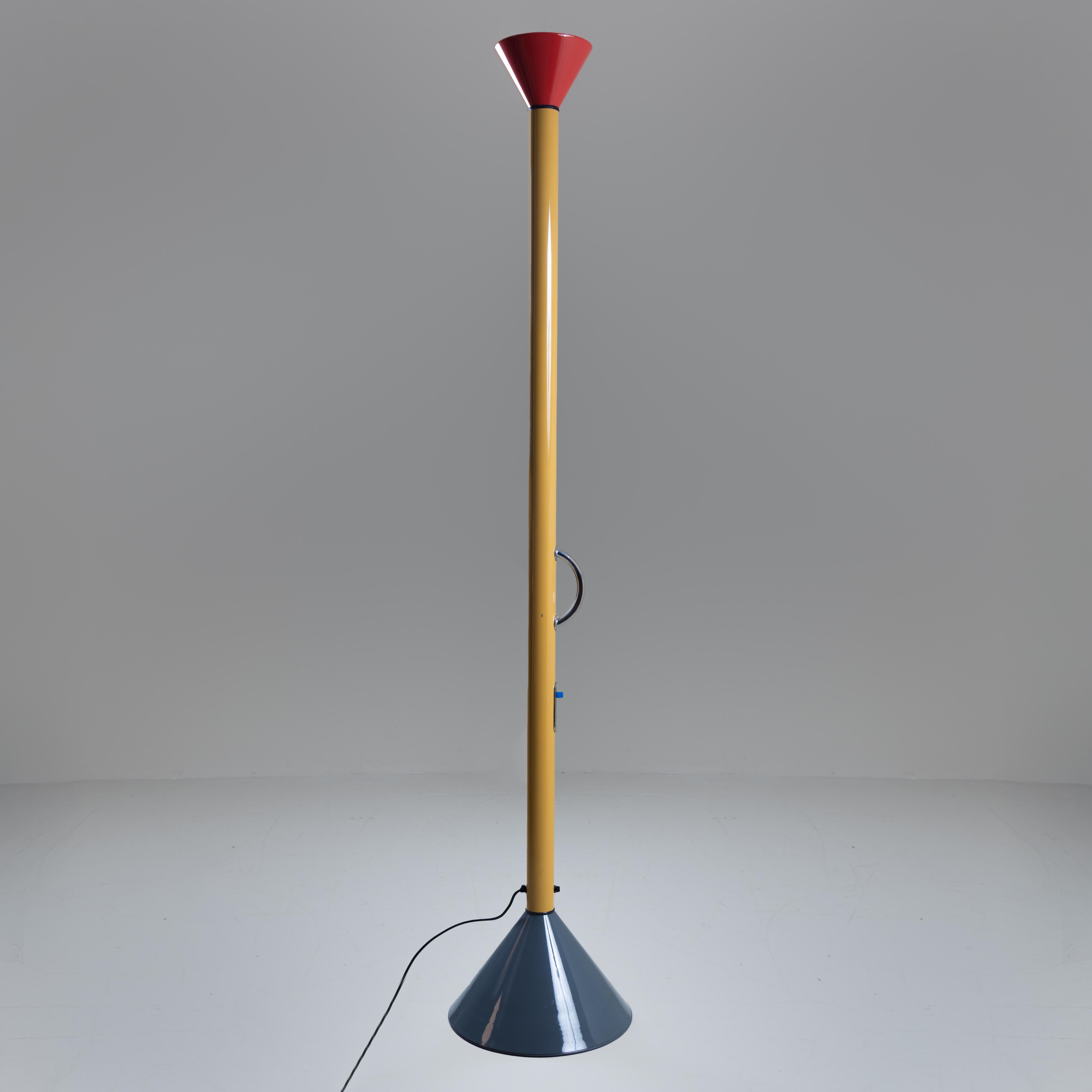 Post-Modern Callimaco floor lamp, Ettore Sottsass, Artemide, 1982