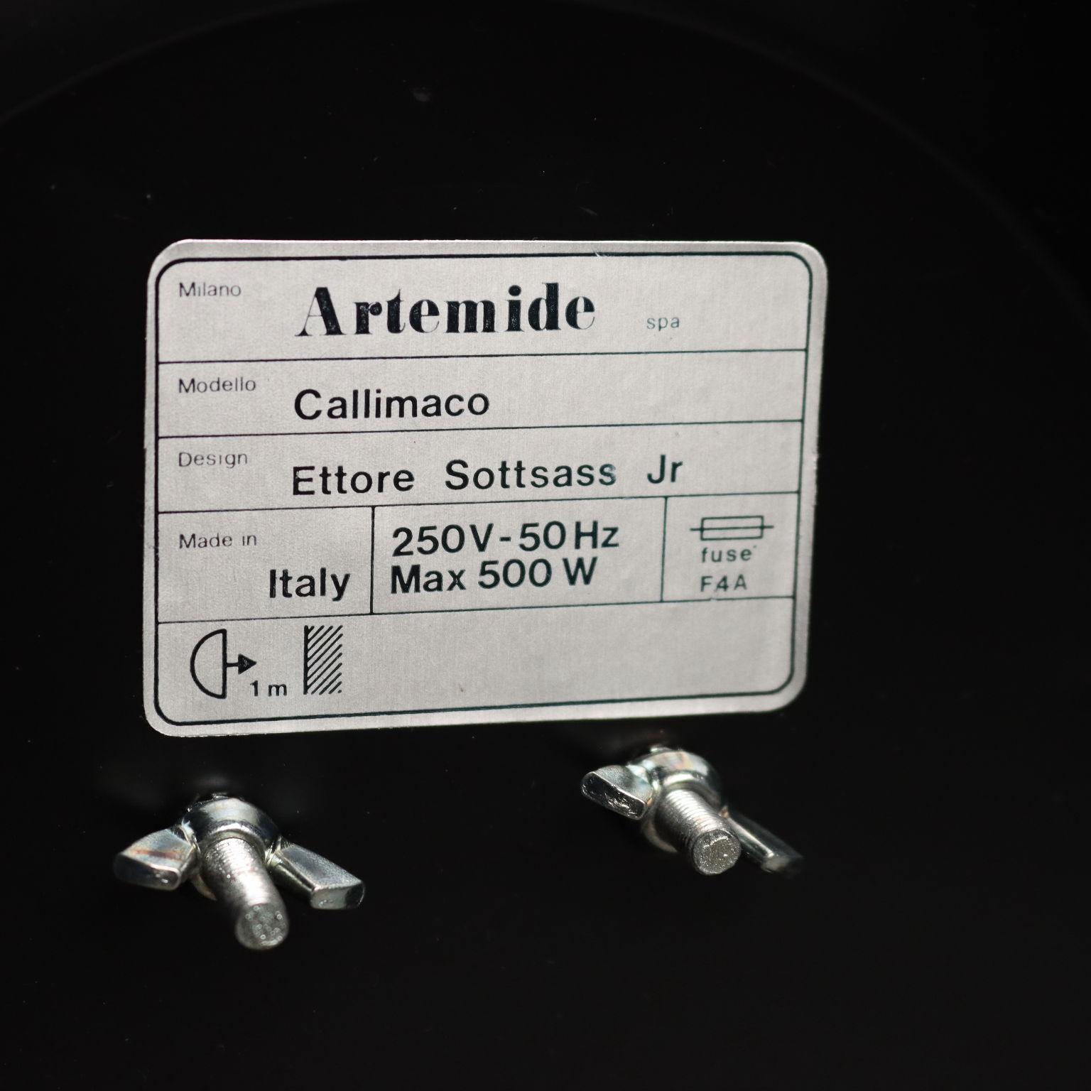 Lampada da terra 'Callimaco' Ettore Sottsass per Artemide anni 80 For Sale 1