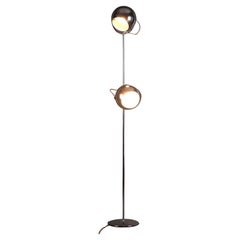 Lampadaire avec diffuseurs sphériques 1960s-70s
