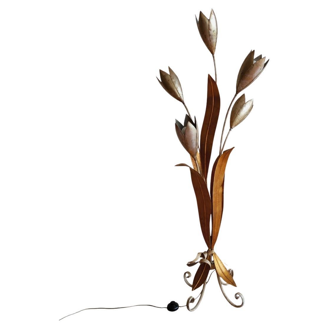 Stehleuchte mit tulpen by Hans  Kögl, Deutschland 1980er Jahre