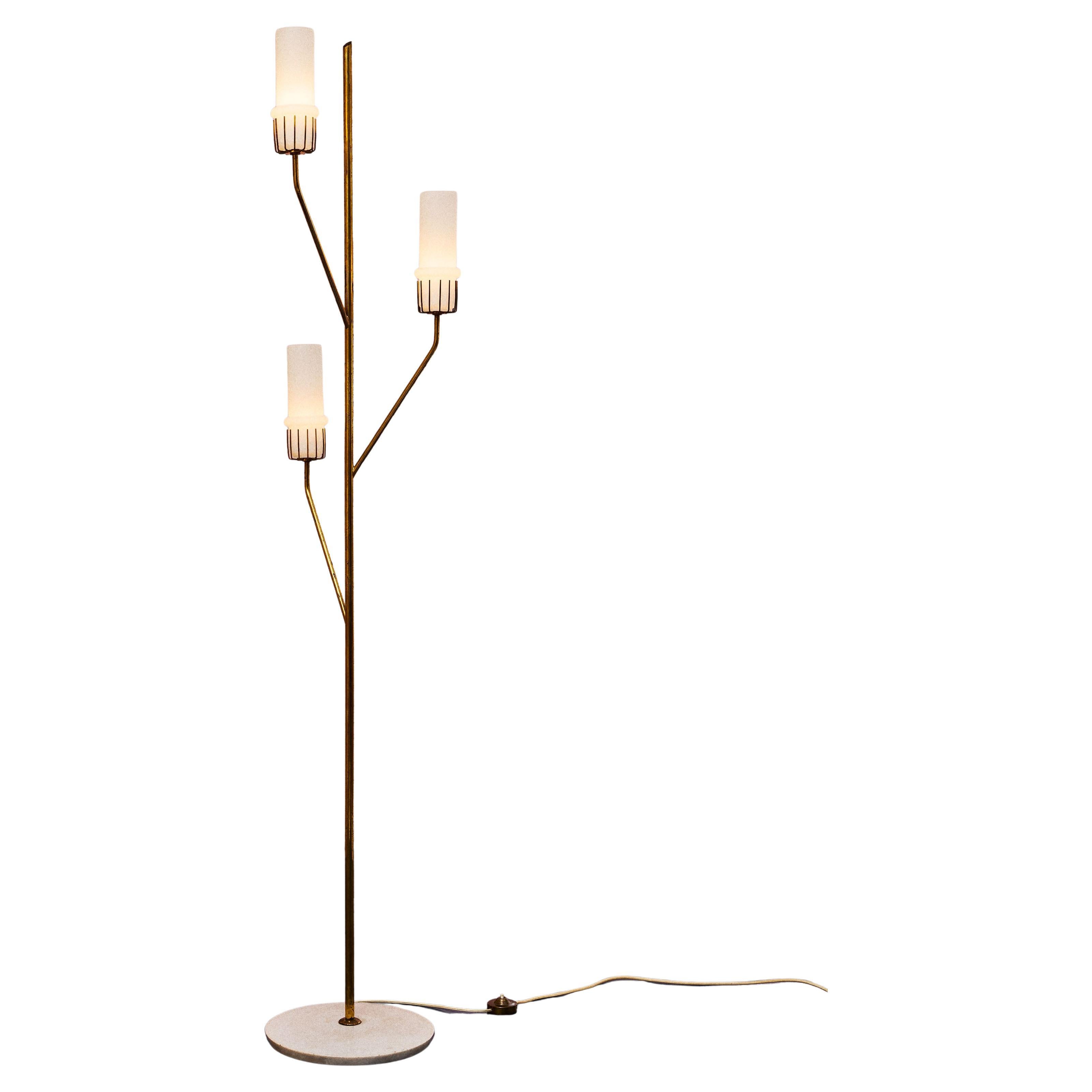 Lampadaire, design par Angelo Lelii de Arredoluce, Italie