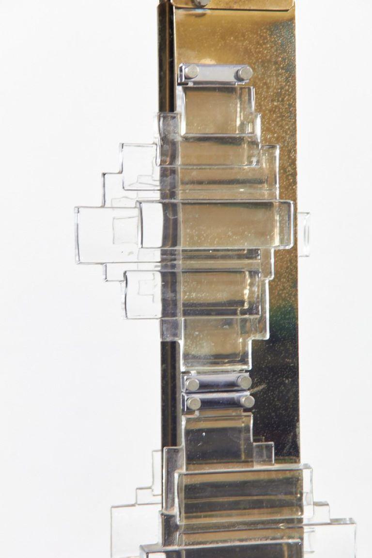 Laiton Lampadaire de Gaetano Sciolari, 1970 en vente