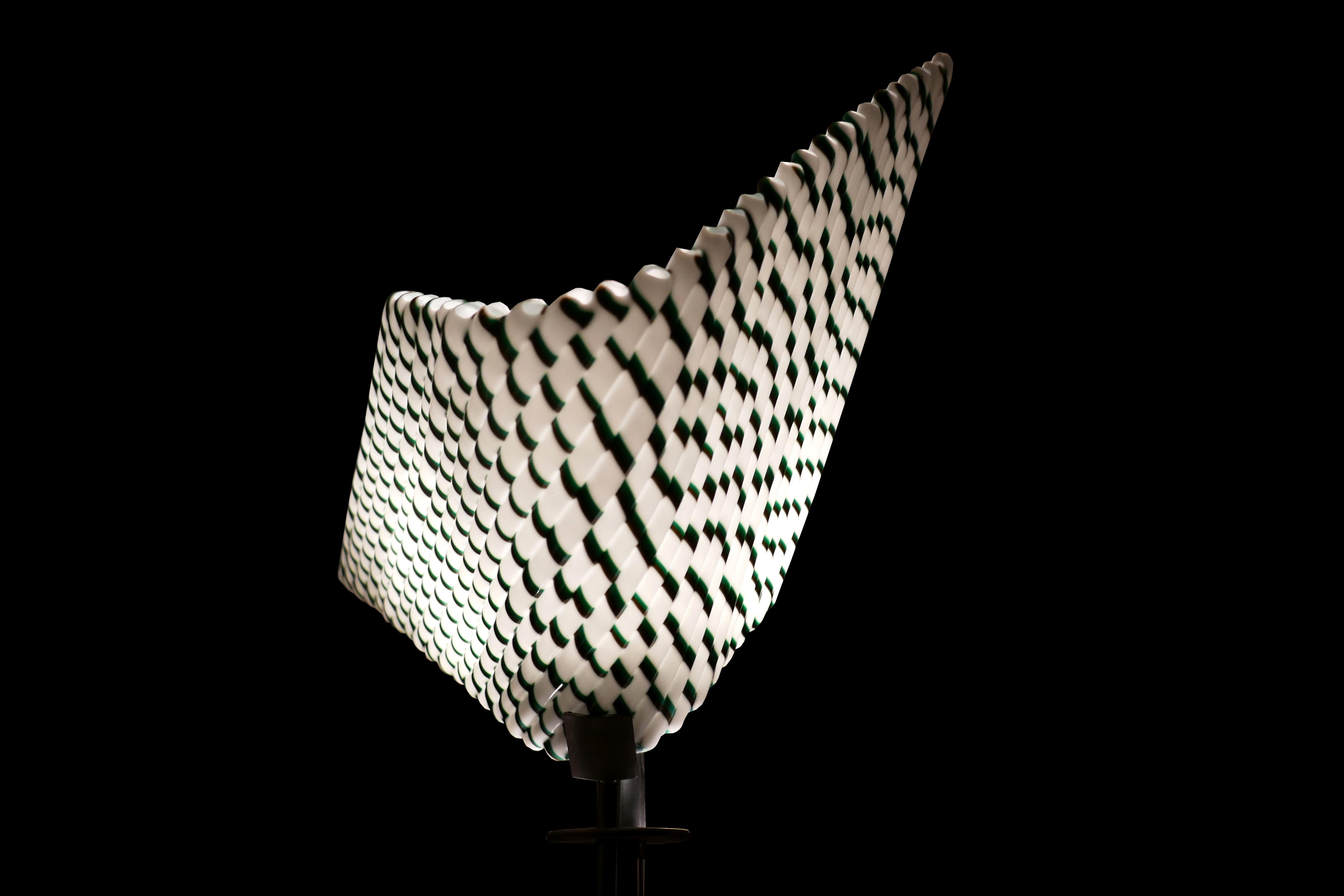 Steel Floor lamp by Laura De Santillana for Venini  For Sale
