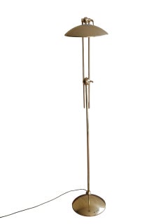 Lampadaire de Luigi Colani en laiton, Italie, années 1970