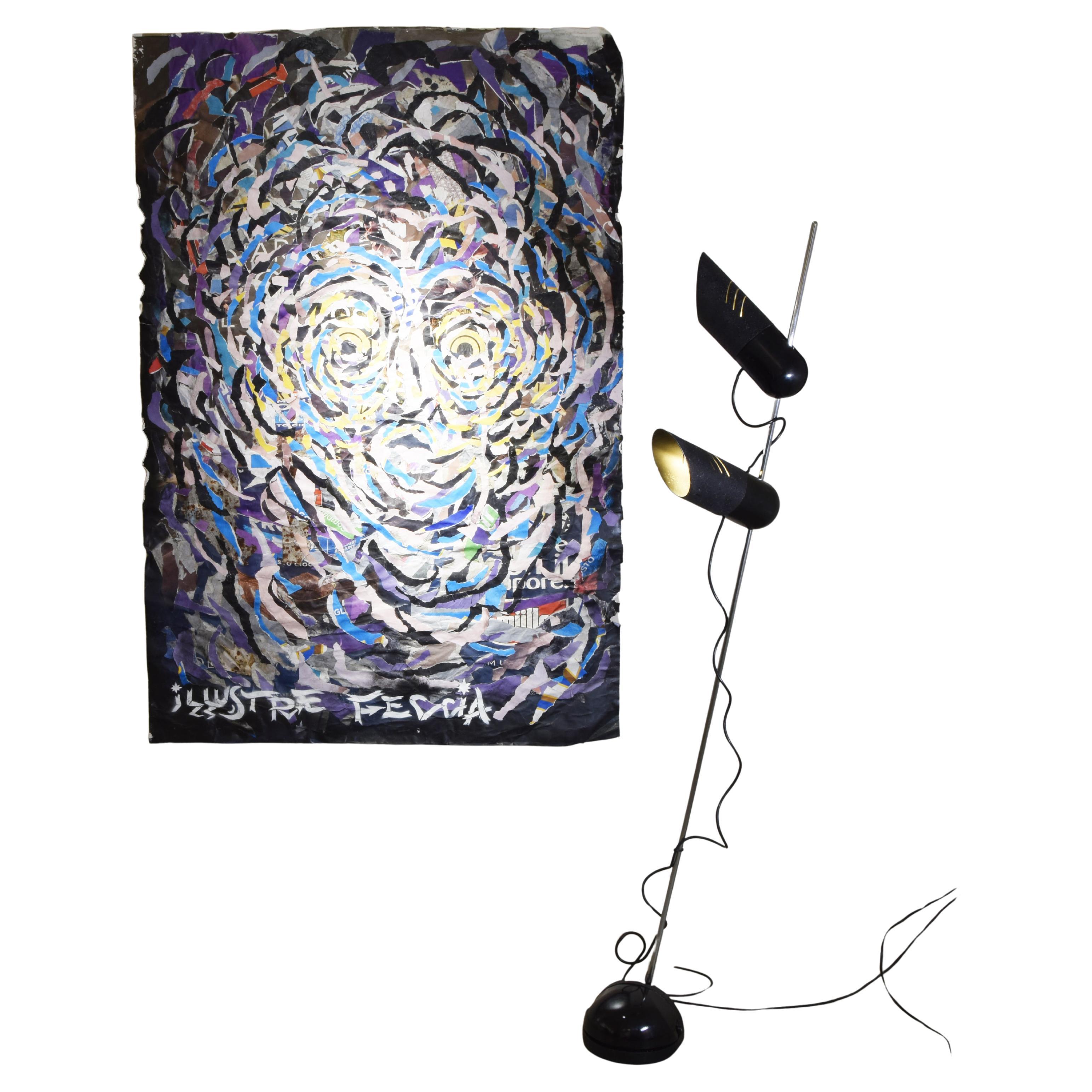 Lampada da terra Galdino by harvey Guzzini 1970s. in vendita