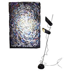 Lampada da terra Galdino by harvey Guzzini 1970s.