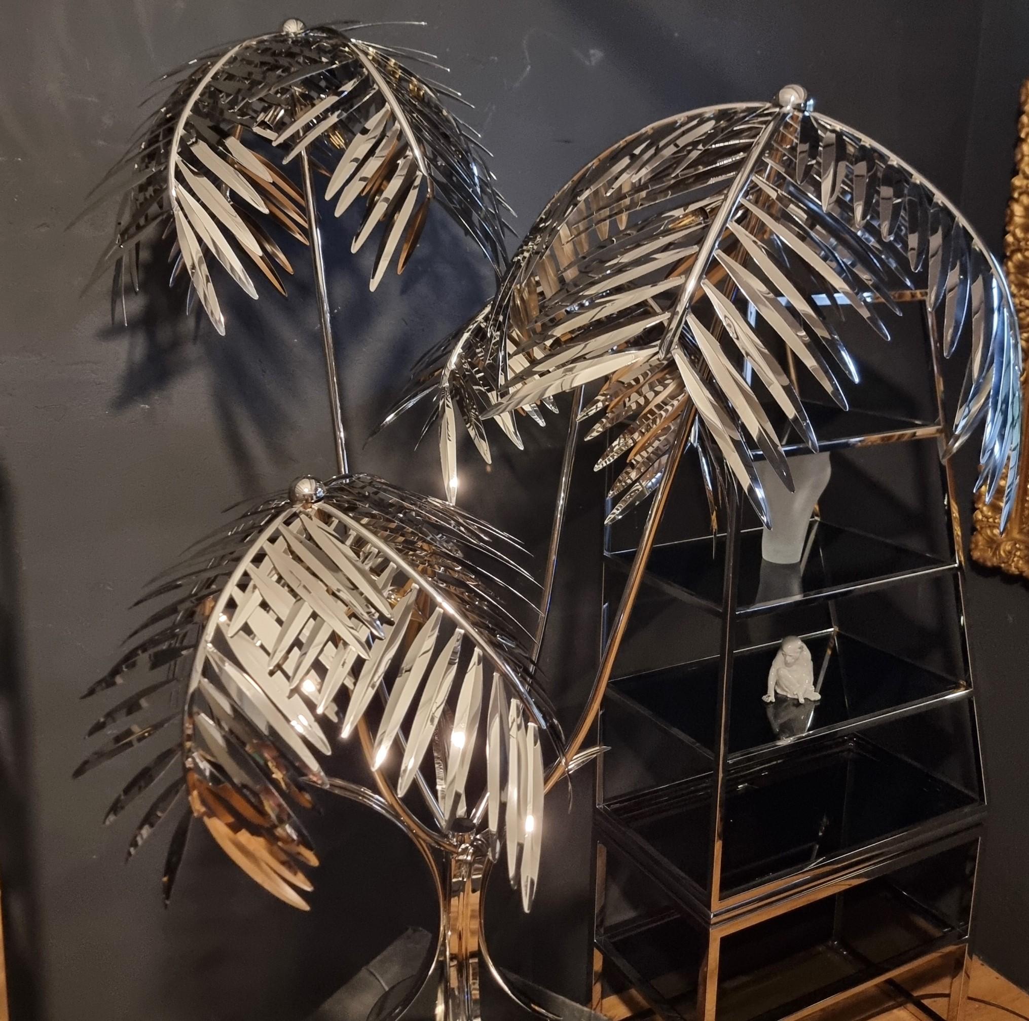 Vintage Floor Lamp by Kenzia in chrome-plated steel For Sale 1