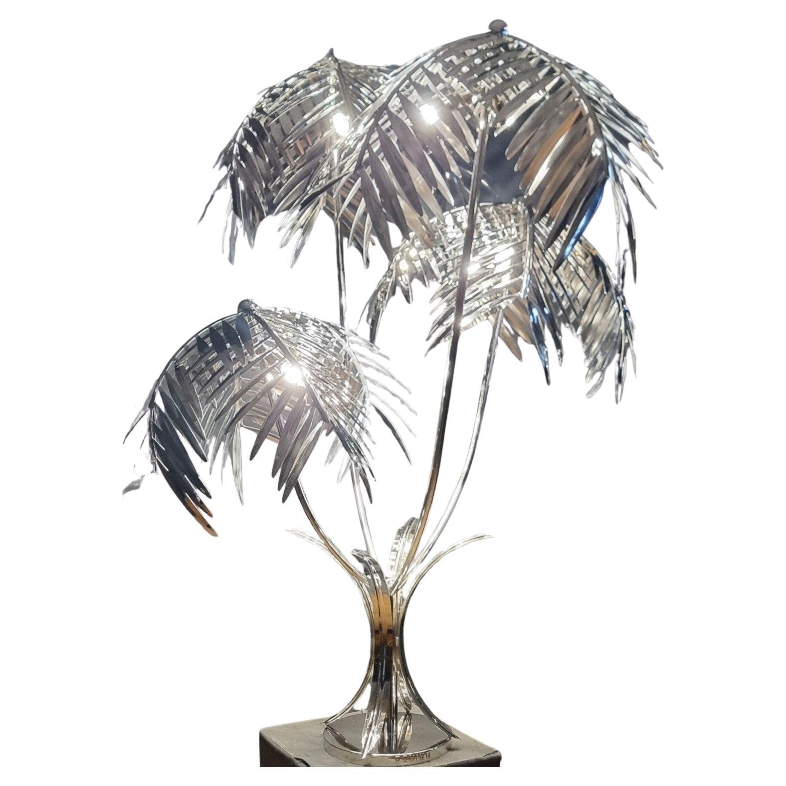 Vintage Floor Lamp by Kenzia in chrome-plated steel For Sale