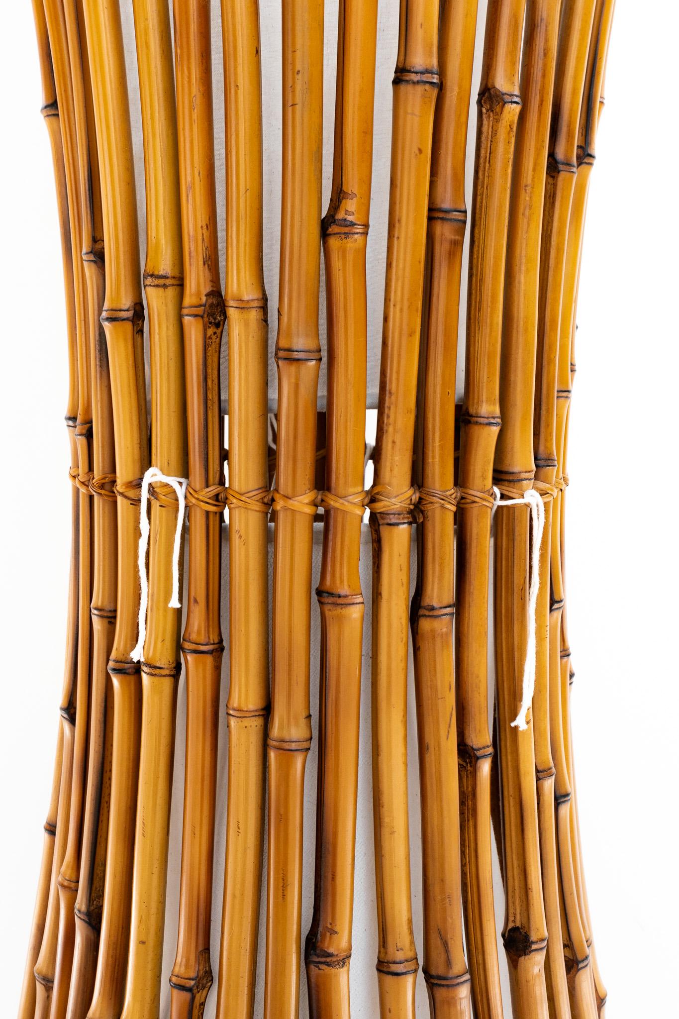 Lampada da terra in bambù, Jahr '60 (Italian) im Angebot