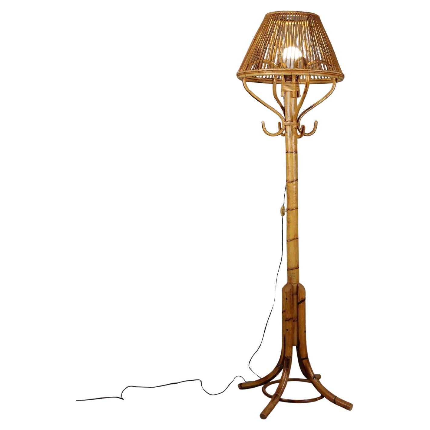 Bamboo Floor Lamp 1970s