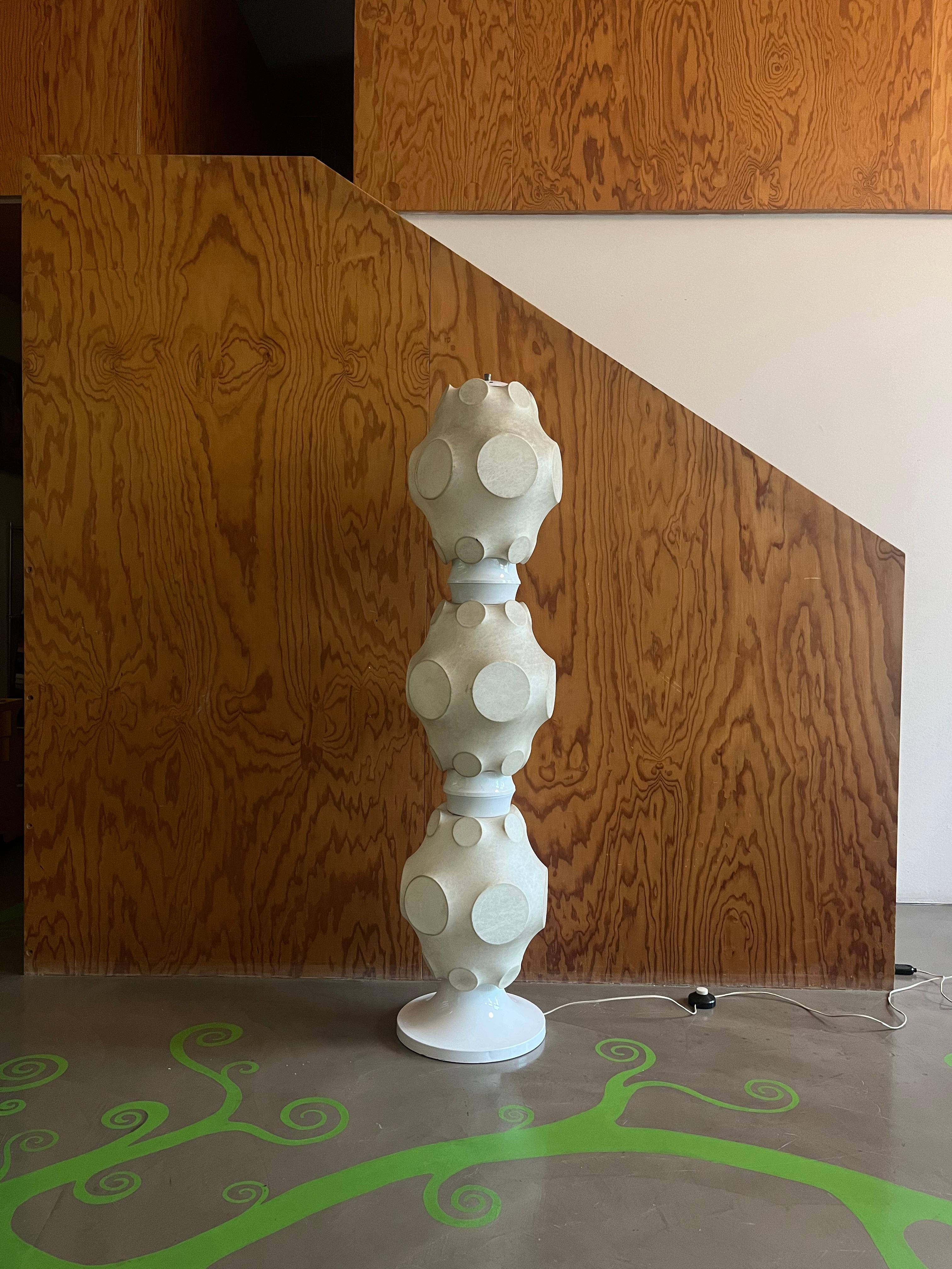 Mid-Century Modern Cocoon floor lamp - attributable to Flos, 1960s' For Sale