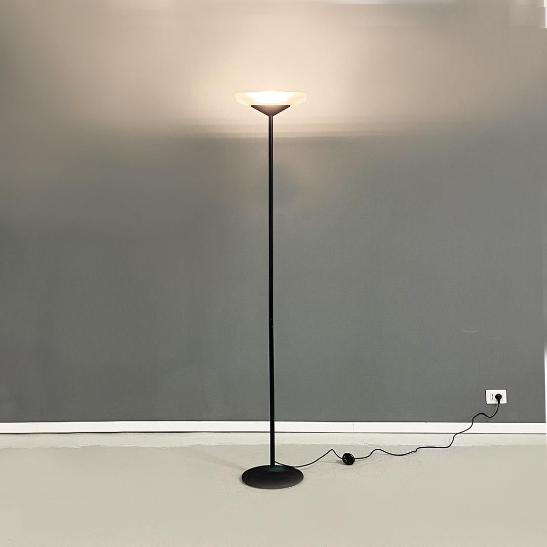 Metal and glass floor lamp by Vincenzo Missanelli for Ladue, c. 1980. For Sale 9