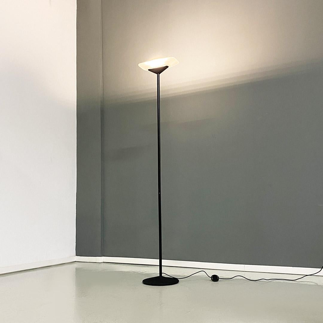 Metal and glass floor lamp by Vincenzo Missanelli for Ladue, c. 1980. For Sale 10