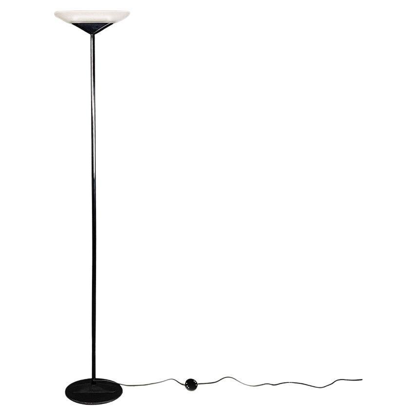 Metal and glass floor lamp by Vincenzo Missanelli for Ladue, c. 1980. For Sale