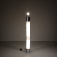 White perplex floor lamp Stilux space age