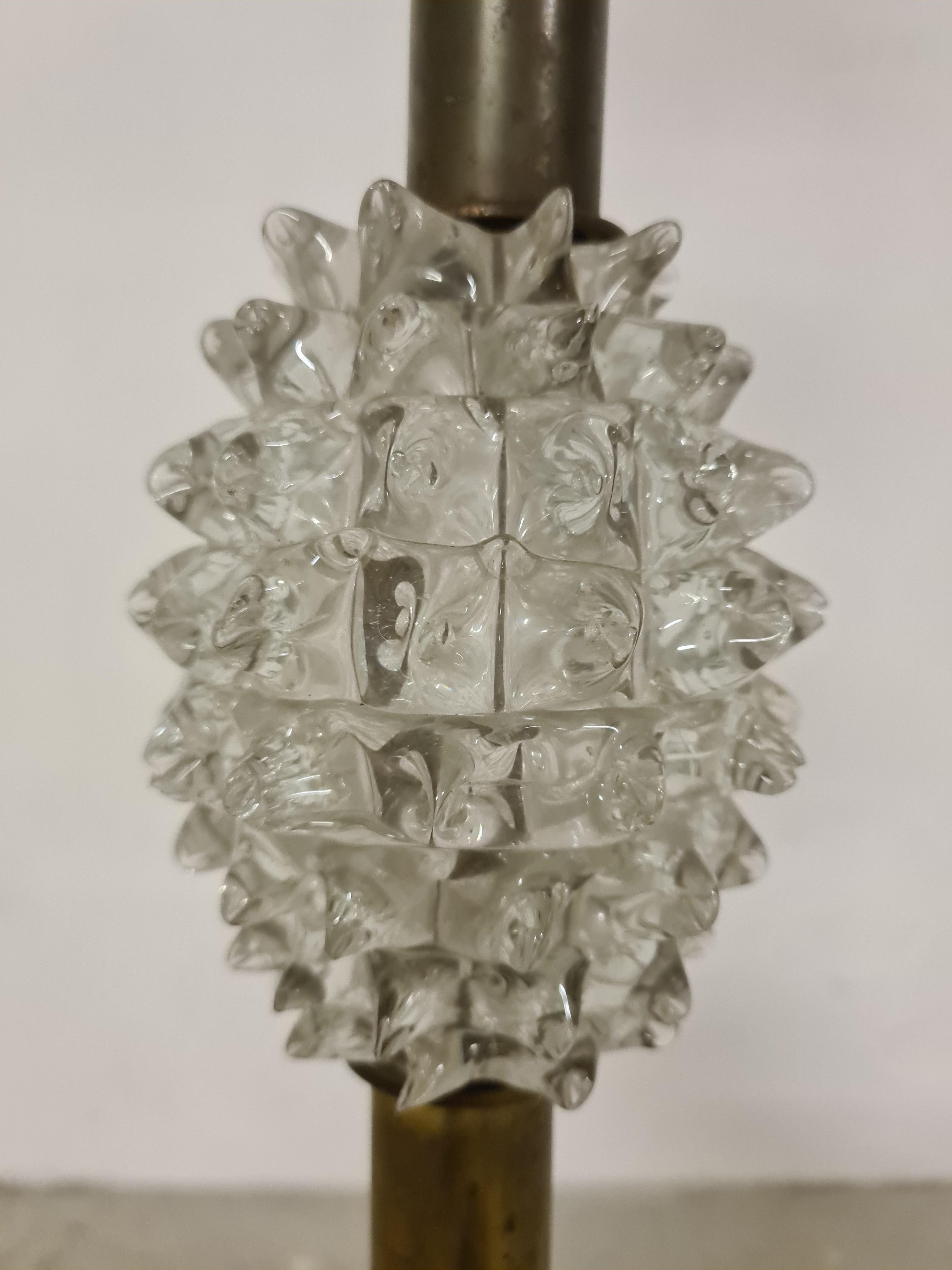 Lámpara de pie de cristal roscado de Barovier & Toso en venta 4