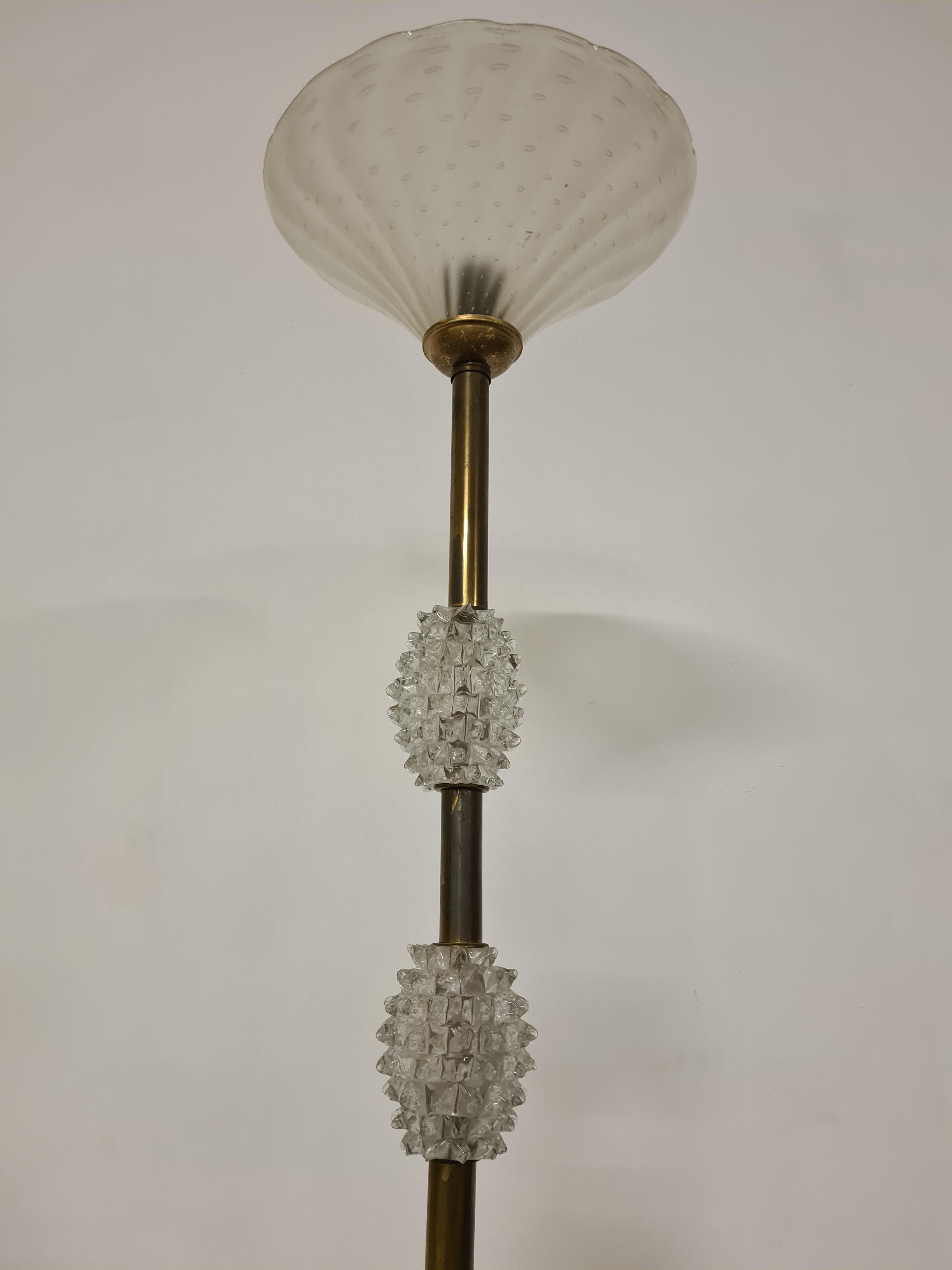 Lámpara de pie de cristal roscado de Barovier & Toso en venta 5