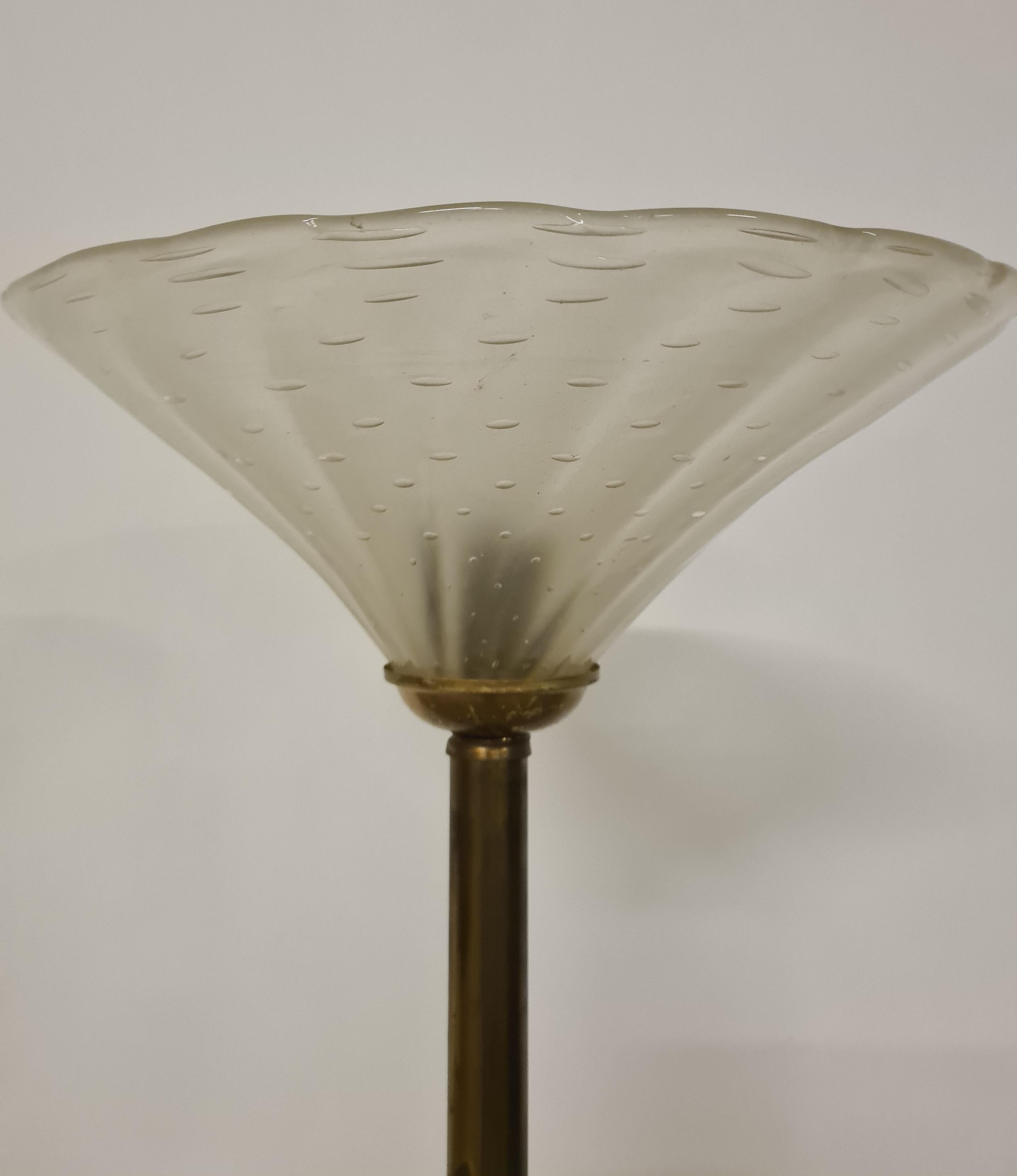 Lámpara de pie de cristal roscado de Barovier & Toso en venta 11
