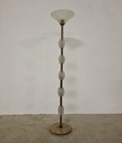 Rostered glass floor lamp by Barovier & Toso