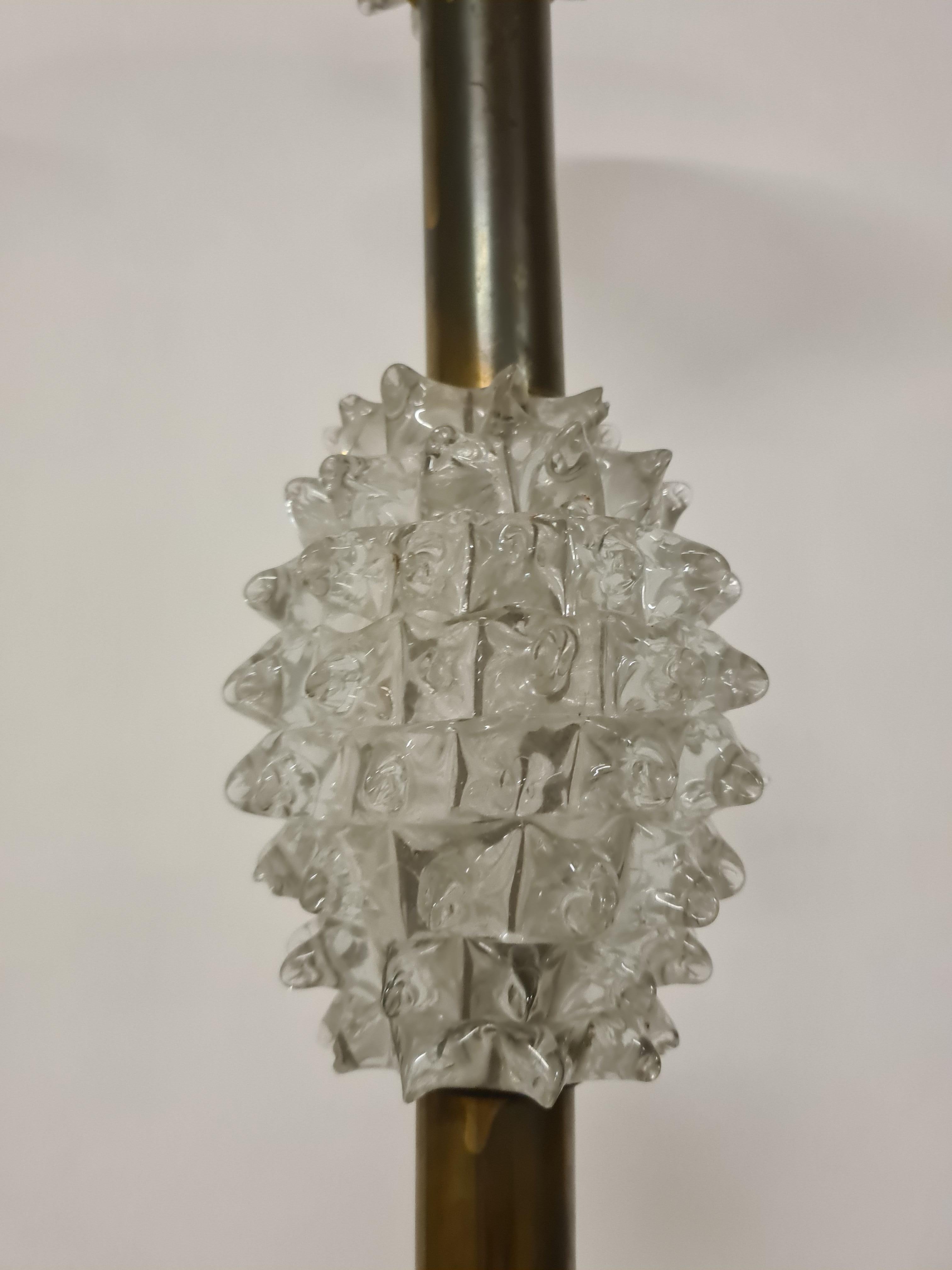 Lámpara de pie de cristal roscado de Barovier & Toso en venta 2