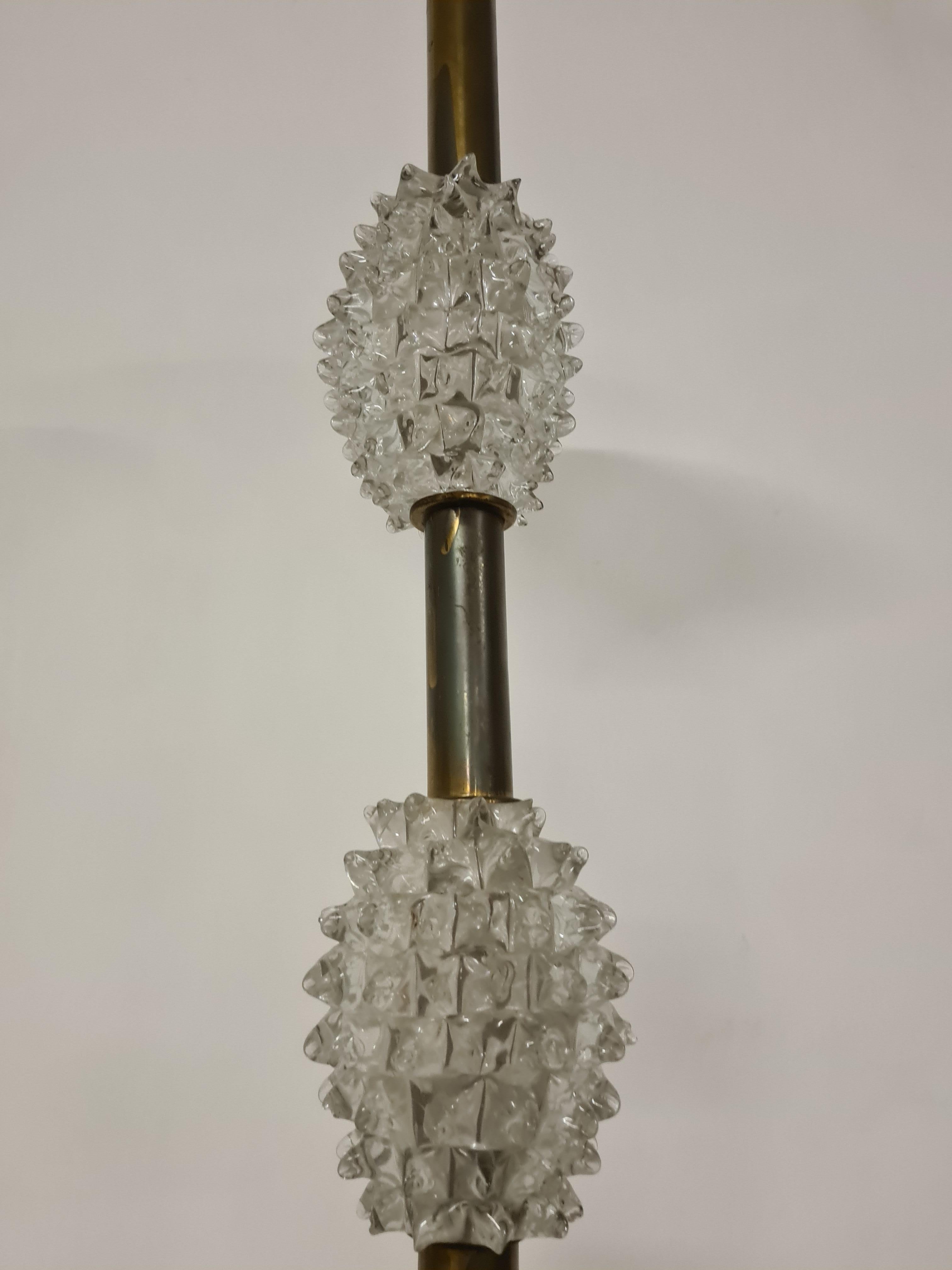 Lámpara de pie de cristal roscado de Barovier & Toso en venta 3