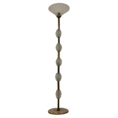 Lámpara de pie de cristal roscado de Barovier & Toso