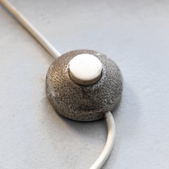 KD59 lampadaire blanc Annig Sarian Kartell space age 1970 verre métal