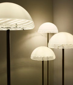 Lampada da terra LT 351 in vetro di Murano, design di Carlo Nason per Mazzega