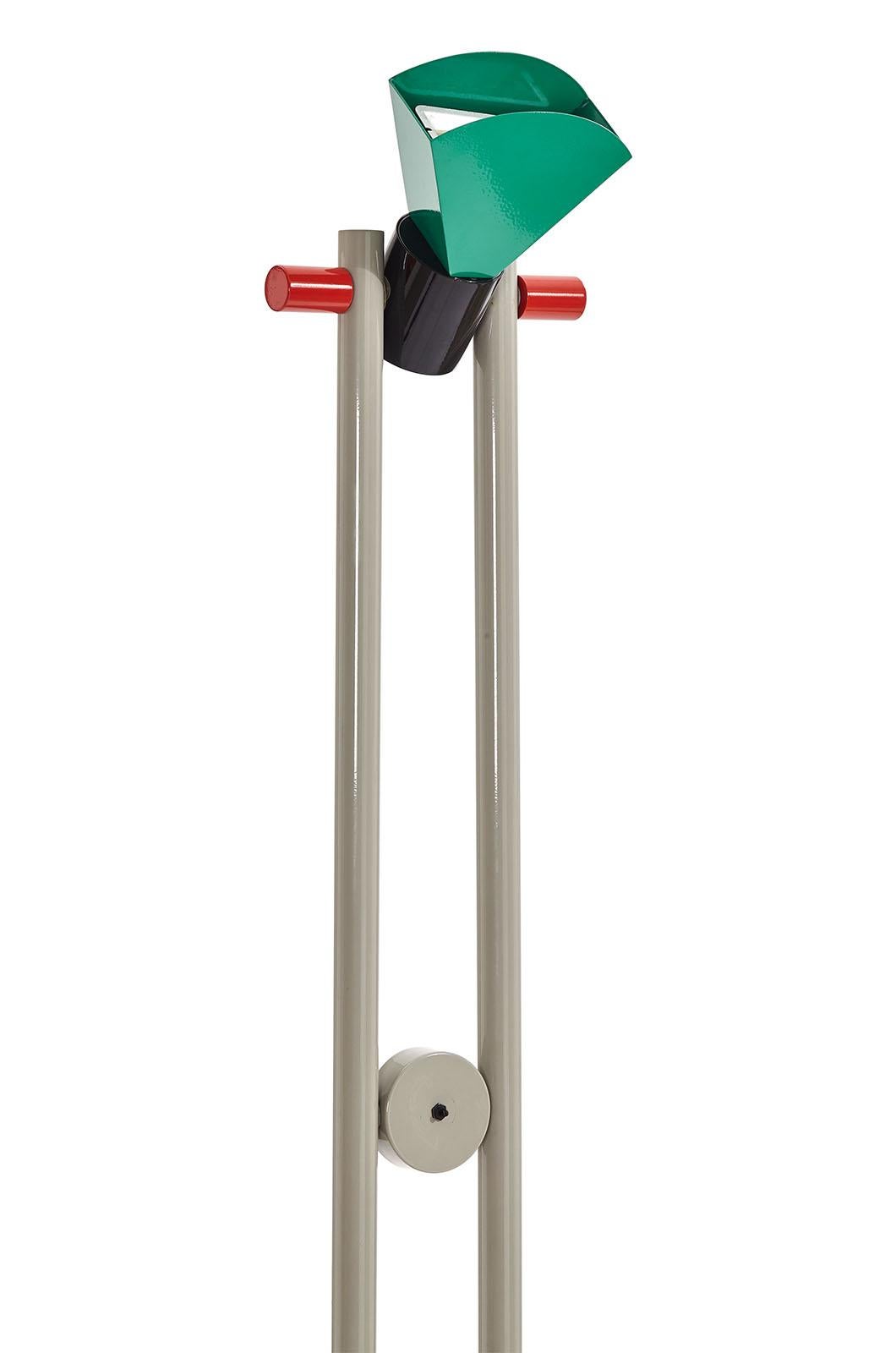 Varnished Madison floor lamp by Aldo Cibic for Memphis Design For Sale