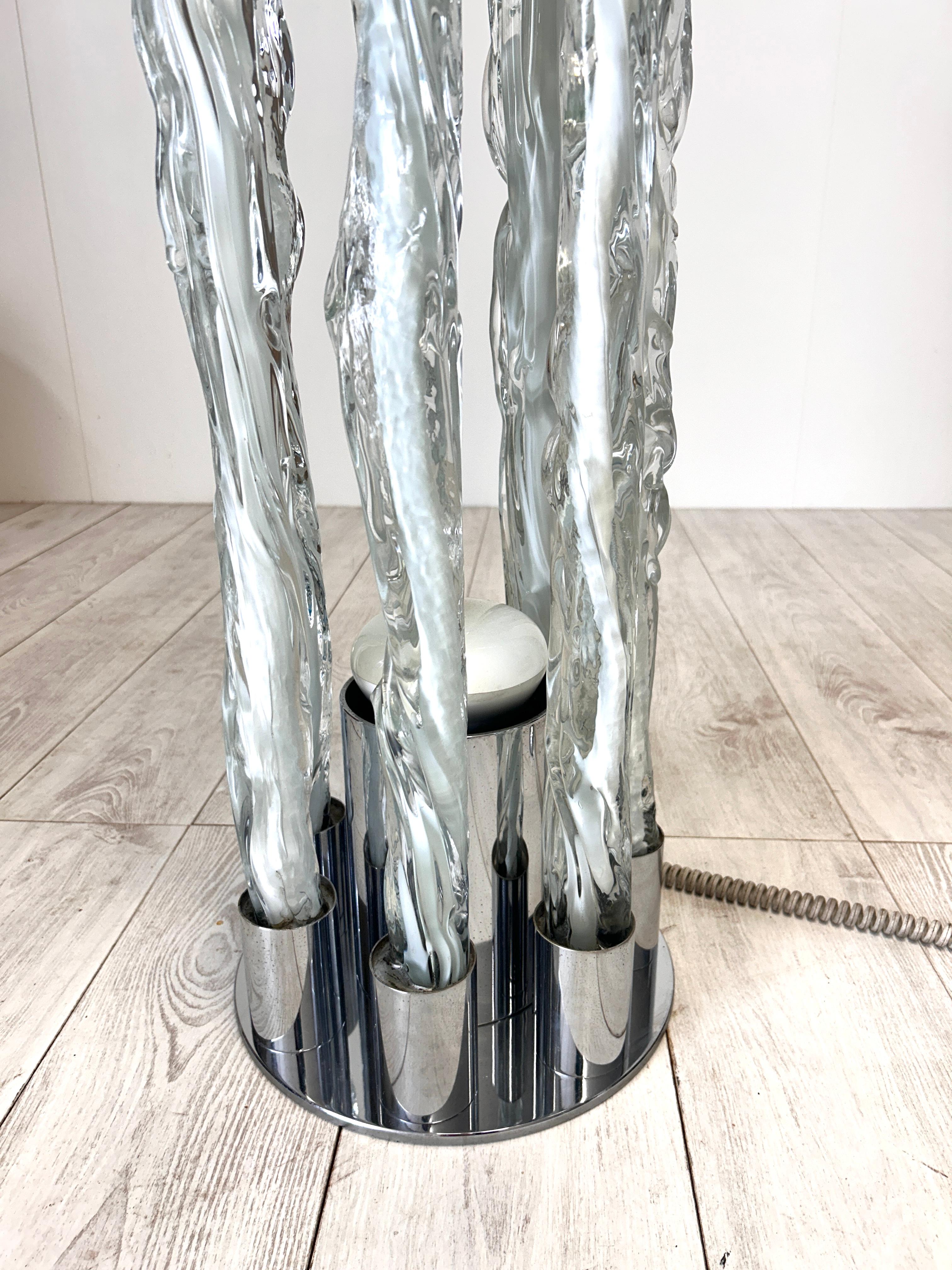 Excalibur floor lamp mod. E7T, Ettore Fantasia, Gino Poli, prod.Sothis '70 In Good Condition In Rivoli, IT