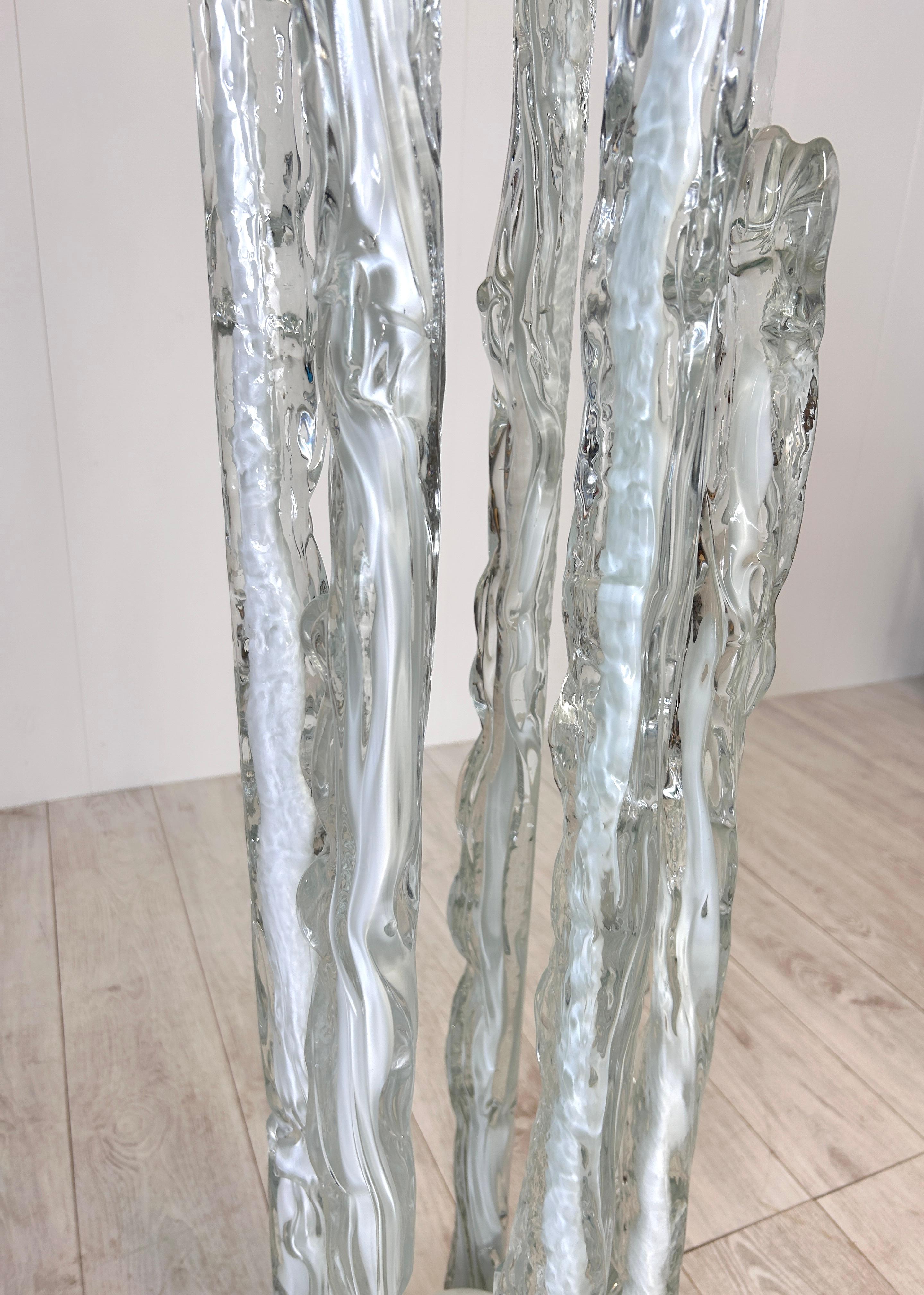 Metal Excalibur floor lamp mod. E7T, Ettore Fantasia, Gino Poli, prod.Sothis '70