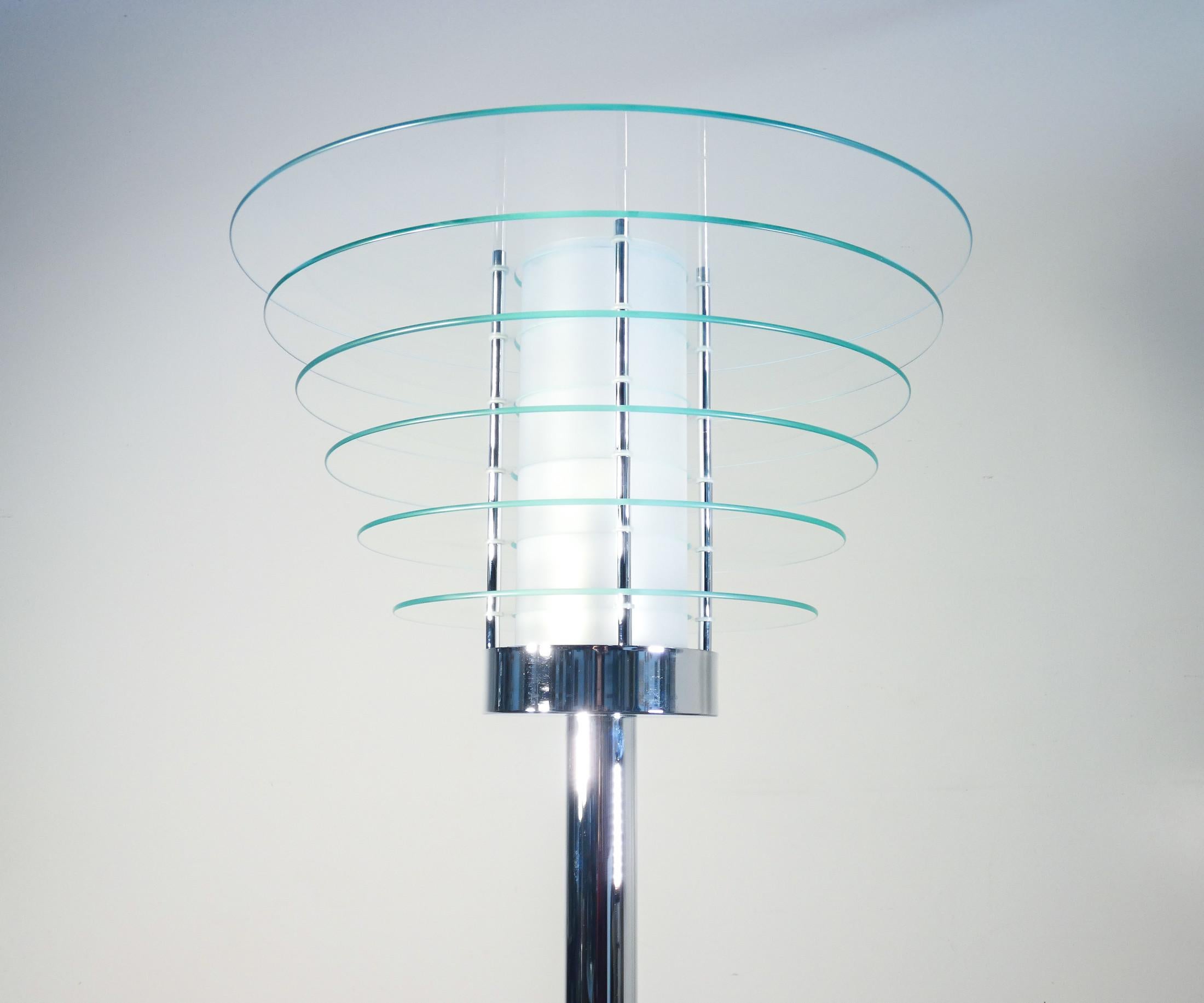 Floor lamp mod. 0024 Grande, design by Giò PONTI for FONTANA ARTE. Italy In Good Condition For Sale In Torino, IT