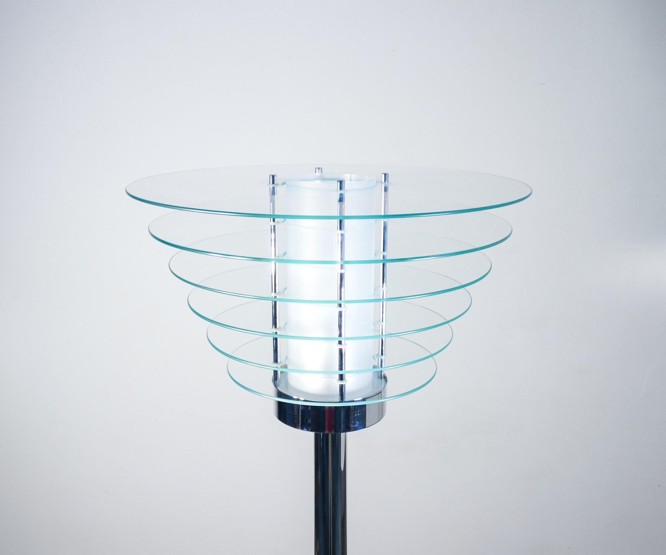 Late 20th Century Floor lamp mod. 0024 Grande, design by Giò PONTI for FONTANA ARTE. Italy For Sale