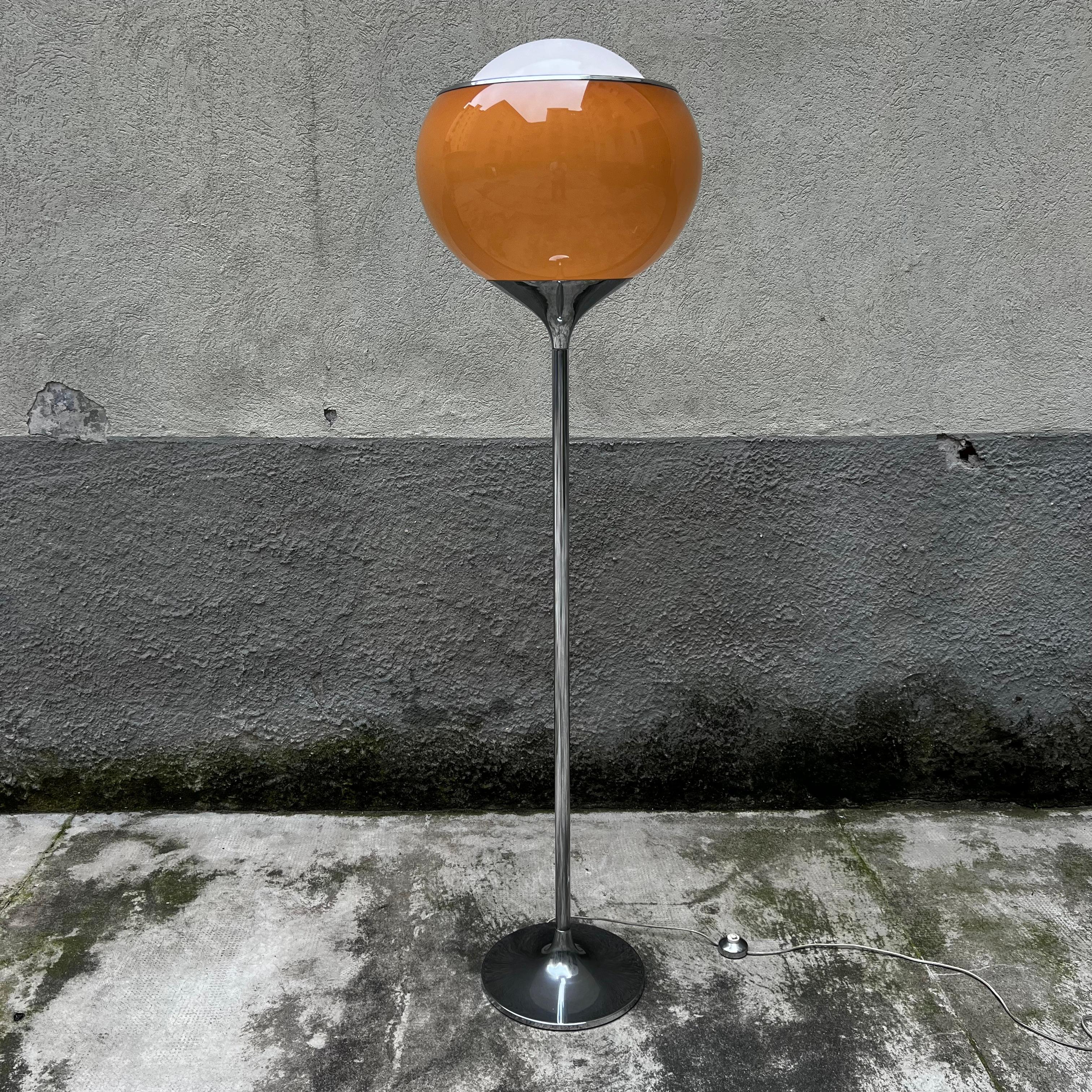 Space Age Floor Lamp Mod. Clan by Harvey Guzzini - Italy 1968