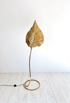 Lampada da terra mod. "Foglia" di Tommaso Barbi, anni '70