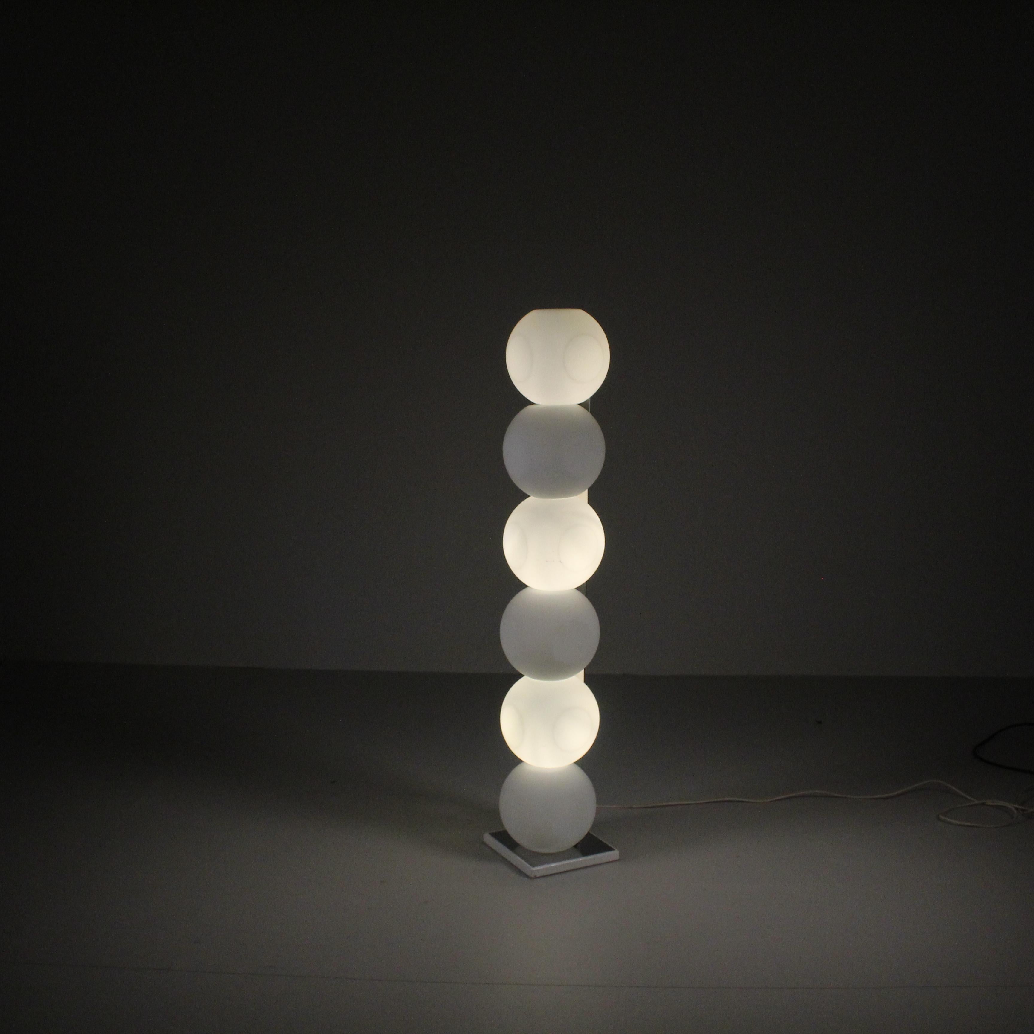 Métal Lampadaire, mod.440, Lumières en vente