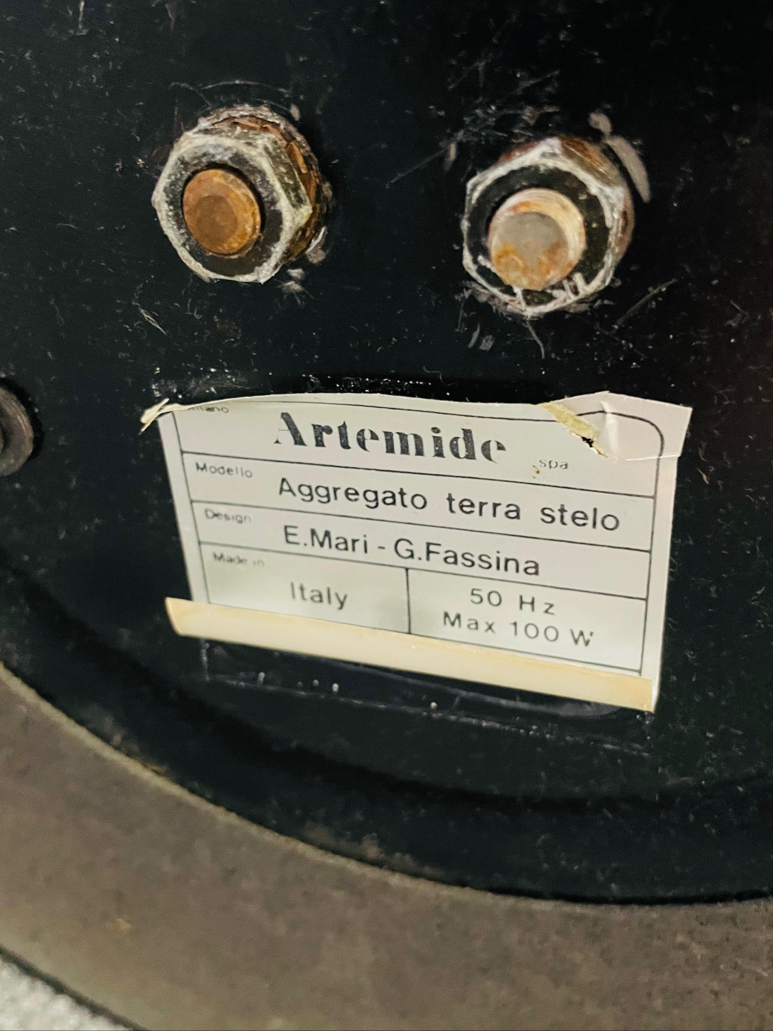 Lampada da terra modello Aggregato, designer Enzo Mari, produzione Artemide im Angebot 5