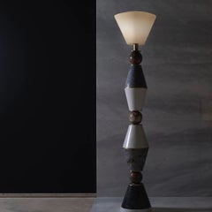 Giovannozzi Home, Pieces Floor Lamp in Four Marbles by Ashley Gadeova