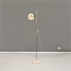 Lampadaire réglable italien moderne en métal et plexiglas, 1970