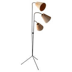 Skandinavische 1950er Stehlampe mit drei Armen