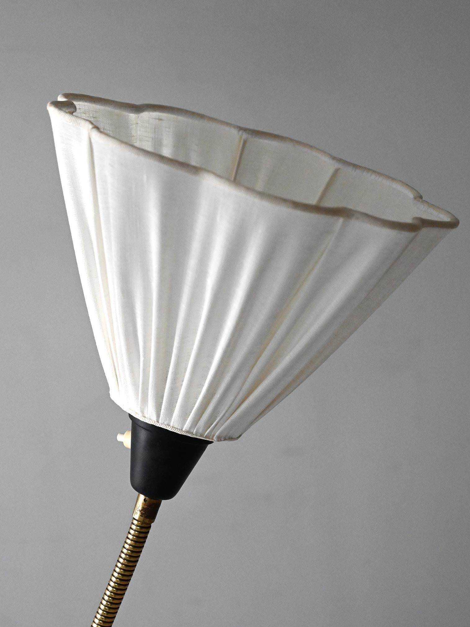 Metallo Lampada da terra scandinava anni ’50