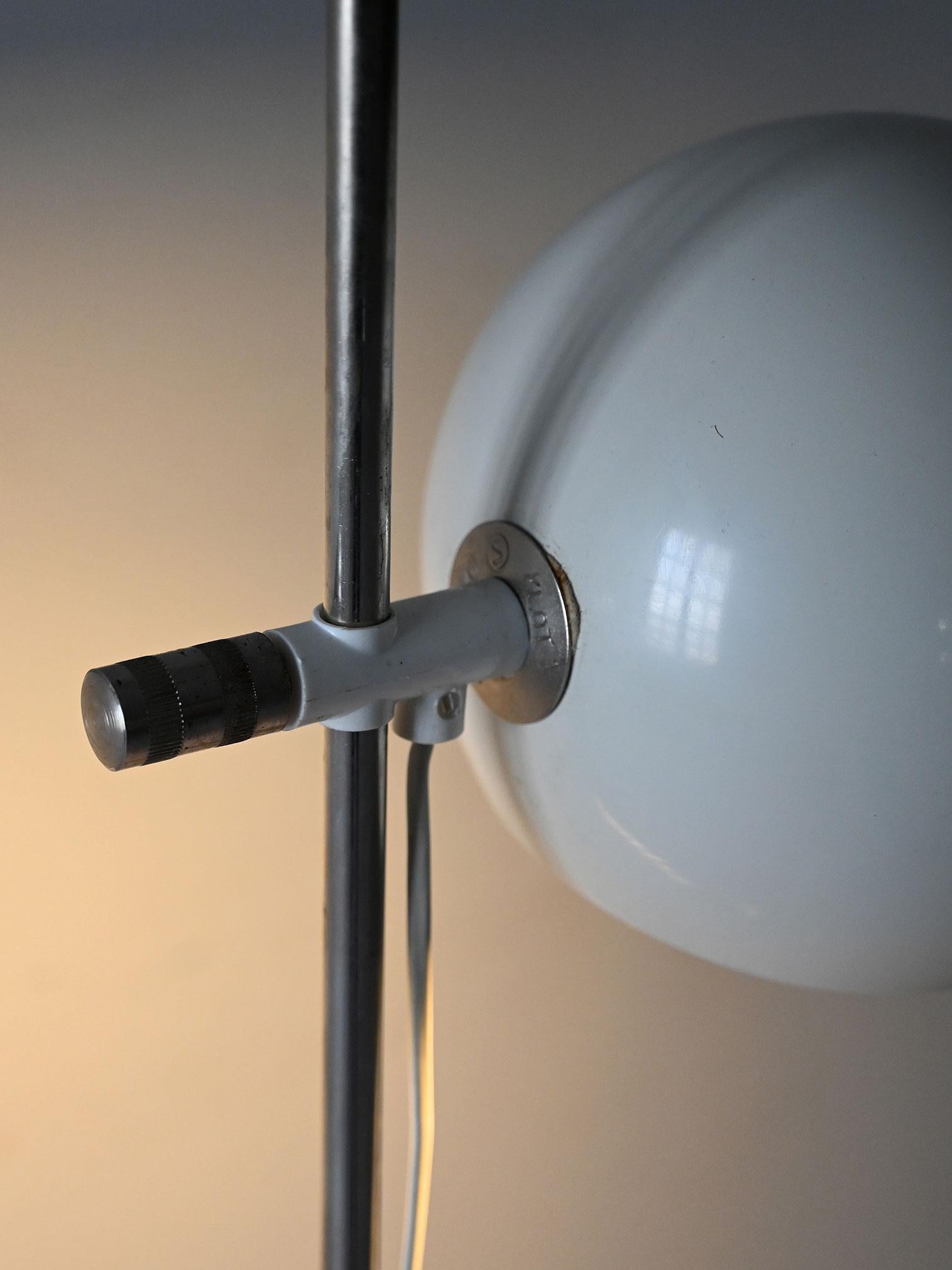 Mid-20th Century Scandinavian 1960s floor lamp adjustable For Sale