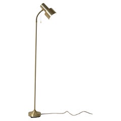 Lampada da terra scandinava dorata anni 60