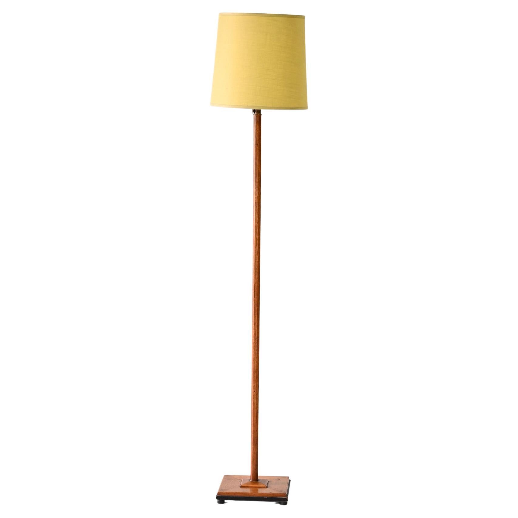 Scandinavian yellow floor lamp For Sale