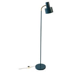 Scandinavian vintage metal and brass floor lamp