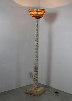 Lámpara de pie Schegge di Ambra de Peppino Campanella en piedra años 2000
