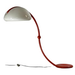 Lampada da terra ''Serpente'' di Martinelli Luce, originale anni '70