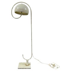 Space Age floor lamp with marble base by Harvey Guzzini, 1970s