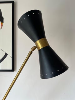 Lampada da terra stile Stilnovo Black - Design -