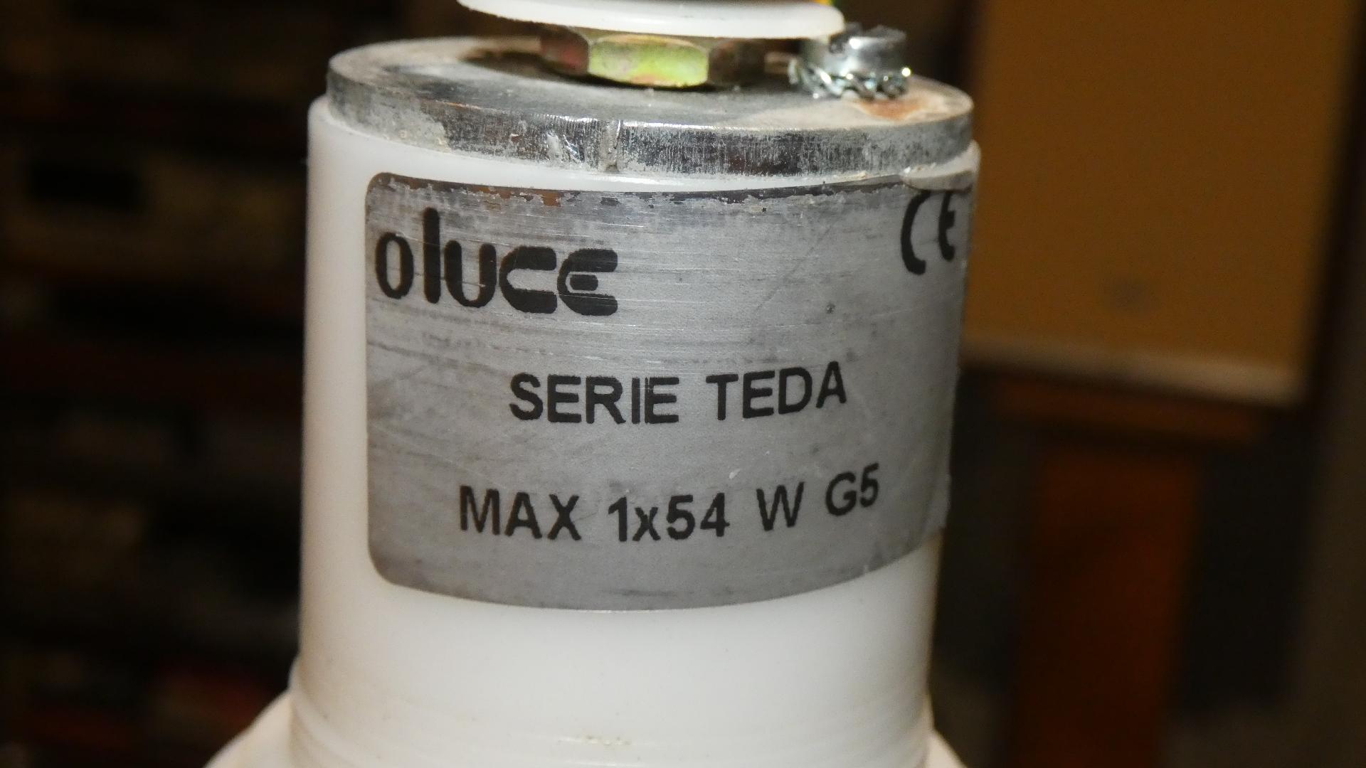 Lampada da terra Teda in acciaio e pirex, Ferdi Giardini per Oluce in vendita 4